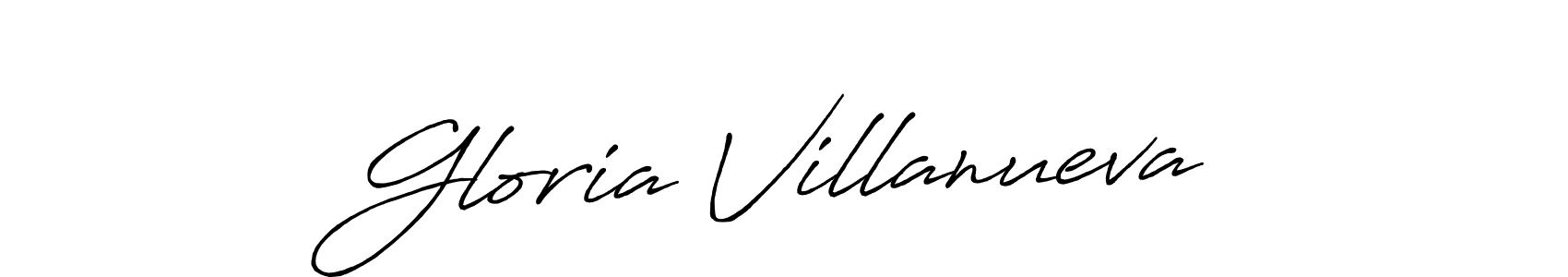 Also we have Gloria Villanueva name is the best signature style. Create professional handwritten signature collection using Antro_Vectra_Bolder autograph style. Gloria Villanueva signature style 7 images and pictures png