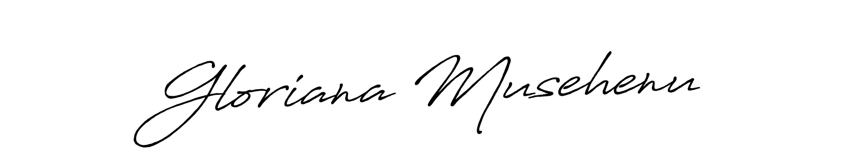 Similarly Antro_Vectra_Bolder is the best handwritten signature design. Signature creator online .You can use it as an online autograph creator for name Gloriana Musehenu. Gloriana Musehenu signature style 7 images and pictures png