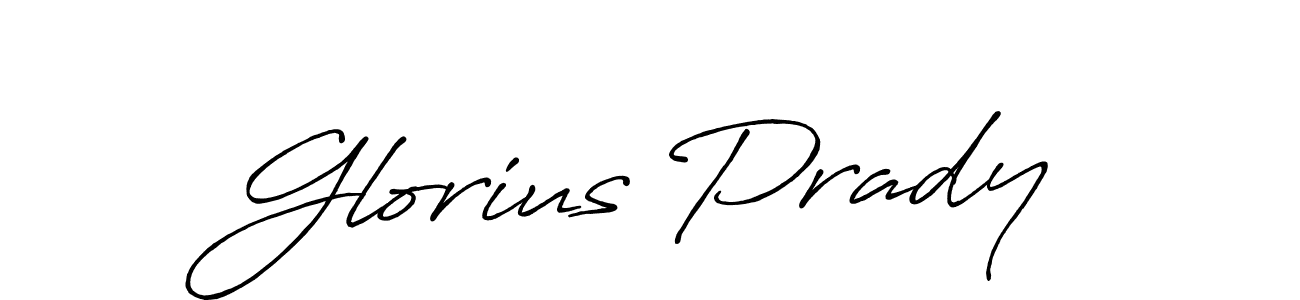 Design your own signature with our free online signature maker. With this signature software, you can create a handwritten (Antro_Vectra_Bolder) signature for name Glorius Prady. Glorius Prady signature style 7 images and pictures png