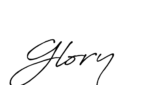 Design your own signature with our free online signature maker. With this signature software, you can create a handwritten (Antro_Vectra_Bolder) signature for name Glory. Glory signature style 7 images and pictures png