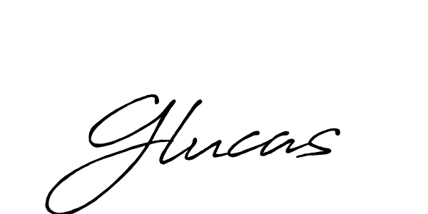 How to make Glucas signature? Antro_Vectra_Bolder is a professional autograph style. Create handwritten signature for Glucas name. Glucas signature style 7 images and pictures png