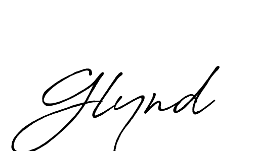 Make a beautiful signature design for name Glynd. With this signature (Antro_Vectra_Bolder) style, you can create a handwritten signature for free. Glynd signature style 7 images and pictures png