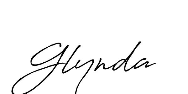 Use a signature maker to create a handwritten signature online. With this signature software, you can design (Antro_Vectra_Bolder) your own signature for name Glynda. Glynda signature style 7 images and pictures png