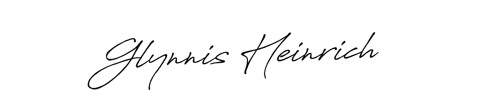 Antro_Vectra_Bolder is a professional signature style that is perfect for those who want to add a touch of class to their signature. It is also a great choice for those who want to make their signature more unique. Get Glynnis Heinrich name to fancy signature for free. Glynnis Heinrich signature style 7 images and pictures png