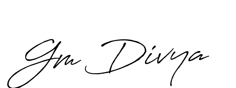 How to Draw Gm Divya signature style? Antro_Vectra_Bolder is a latest design signature styles for name Gm Divya. Gm Divya signature style 7 images and pictures png