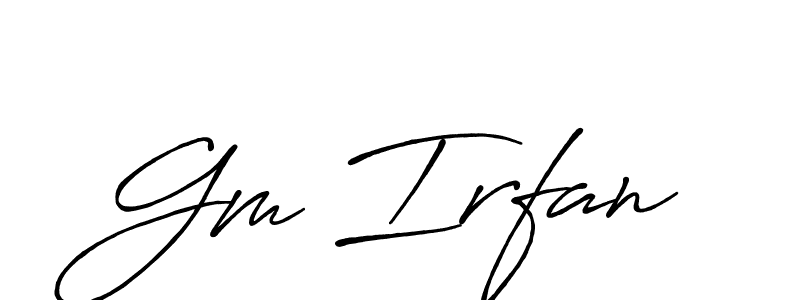 How to Draw Gm Irfan signature style? Antro_Vectra_Bolder is a latest design signature styles for name Gm Irfan. Gm Irfan signature style 7 images and pictures png