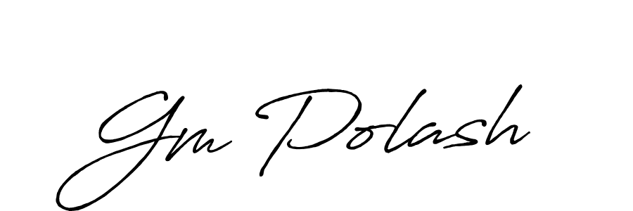 How to Draw Gm Polash signature style? Antro_Vectra_Bolder is a latest design signature styles for name Gm Polash. Gm Polash signature style 7 images and pictures png