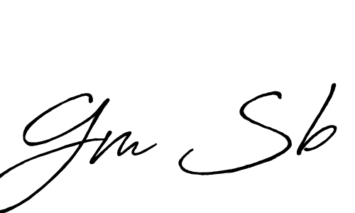 How to Draw Gm Sb signature style? Antro_Vectra_Bolder is a latest design signature styles for name Gm Sb. Gm Sb signature style 7 images and pictures png