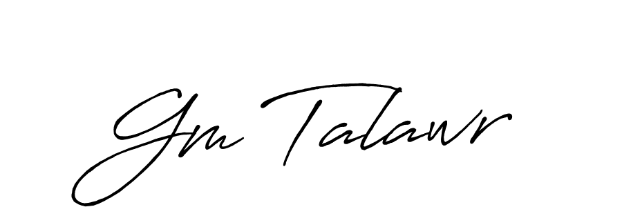 Similarly Antro_Vectra_Bolder is the best handwritten signature design. Signature creator online .You can use it as an online autograph creator for name Gm Talawr. Gm Talawr signature style 7 images and pictures png