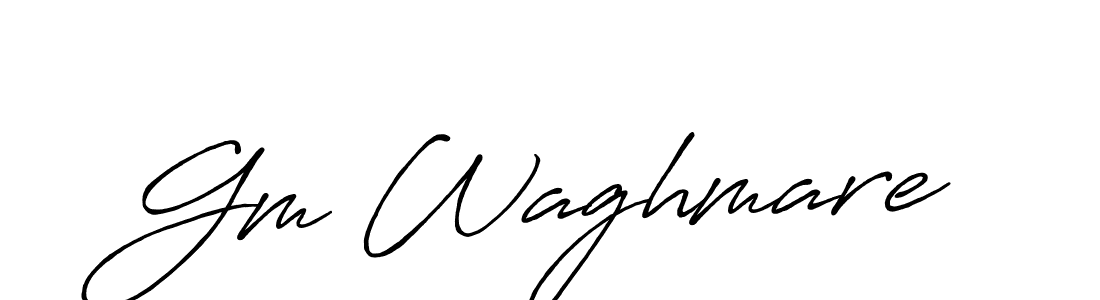 It looks lik you need a new signature style for name Gm Waghmare. Design unique handwritten (Antro_Vectra_Bolder) signature with our free signature maker in just a few clicks. Gm Waghmare signature style 7 images and pictures png