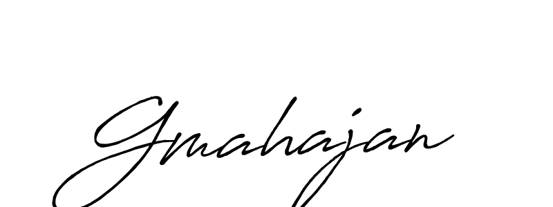 How to make Gmahajan signature? Antro_Vectra_Bolder is a professional autograph style. Create handwritten signature for Gmahajan name. Gmahajan signature style 7 images and pictures png