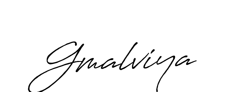 Use a signature maker to create a handwritten signature online. With this signature software, you can design (Antro_Vectra_Bolder) your own signature for name Gmalviya. Gmalviya signature style 7 images and pictures png
