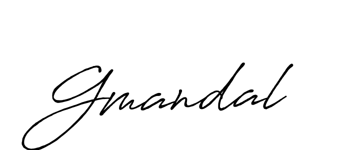 Gmandal stylish signature style. Best Handwritten Sign (Antro_Vectra_Bolder) for my name. Handwritten Signature Collection Ideas for my name Gmandal. Gmandal signature style 7 images and pictures png
