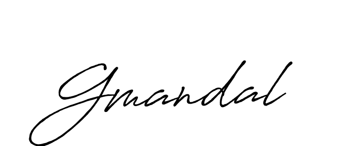 How to make Gmandal name signature. Use Antro_Vectra_Bolder style for creating short signs online. This is the latest handwritten sign. Gmandal signature style 7 images and pictures png