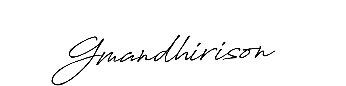 Gmandhirison stylish signature style. Best Handwritten Sign (Antro_Vectra_Bolder) for my name. Handwritten Signature Collection Ideas for my name Gmandhirison. Gmandhirison signature style 7 images and pictures png