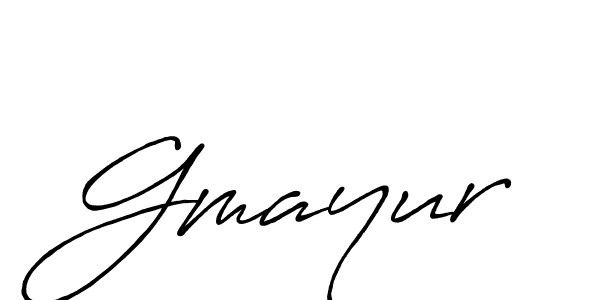 Design your own signature with our free online signature maker. With this signature software, you can create a handwritten (Antro_Vectra_Bolder) signature for name Gmayur. Gmayur signature style 7 images and pictures png