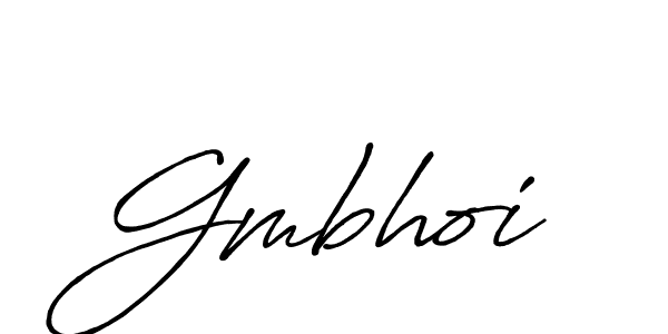 How to make Gmbhoi name signature. Use Antro_Vectra_Bolder style for creating short signs online. This is the latest handwritten sign. Gmbhoi signature style 7 images and pictures png