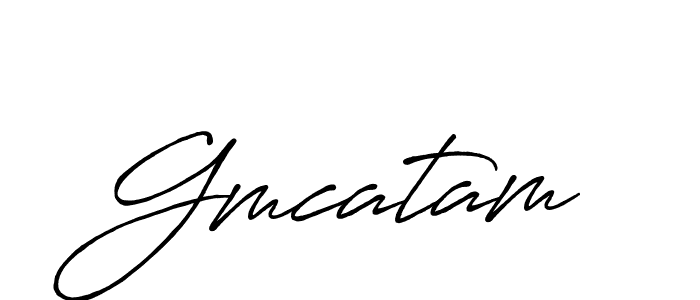 Design your own signature with our free online signature maker. With this signature software, you can create a handwritten (Antro_Vectra_Bolder) signature for name Gmcatam. Gmcatam signature style 7 images and pictures png