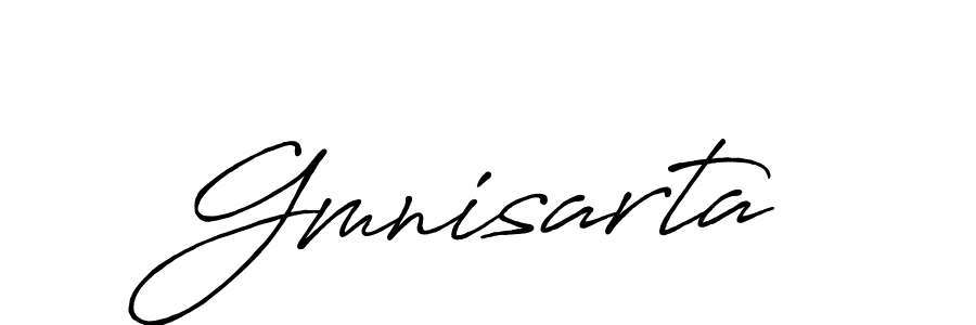 Use a signature maker to create a handwritten signature online. With this signature software, you can design (Antro_Vectra_Bolder) your own signature for name Gmnisarta. Gmnisarta signature style 7 images and pictures png