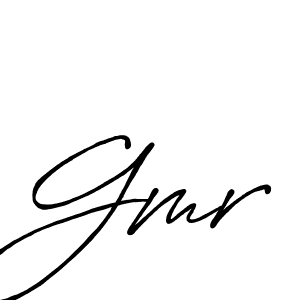 Make a beautiful signature design for name Gmr. With this signature (Antro_Vectra_Bolder) style, you can create a handwritten signature for free. Gmr signature style 7 images and pictures png