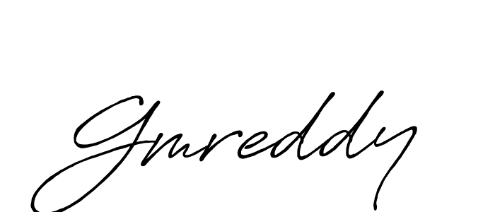Create a beautiful signature design for name Gmreddy. With this signature (Antro_Vectra_Bolder) fonts, you can make a handwritten signature for free. Gmreddy signature style 7 images and pictures png