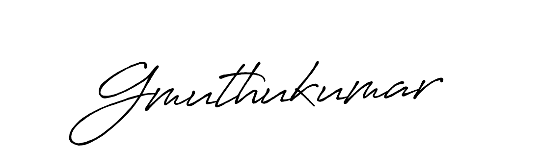 Use a signature maker to create a handwritten signature online. With this signature software, you can design (Antro_Vectra_Bolder) your own signature for name Gmuthukumar. Gmuthukumar signature style 7 images and pictures png
