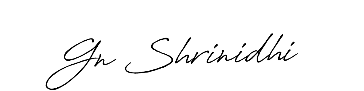 Make a beautiful signature design for name Gn Shrinidhi. Use this online signature maker to create a handwritten signature for free. Gn Shrinidhi signature style 7 images and pictures png