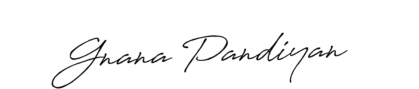 Create a beautiful signature design for name Gnana Pandiyan. With this signature (Antro_Vectra_Bolder) fonts, you can make a handwritten signature for free. Gnana Pandiyan signature style 7 images and pictures png