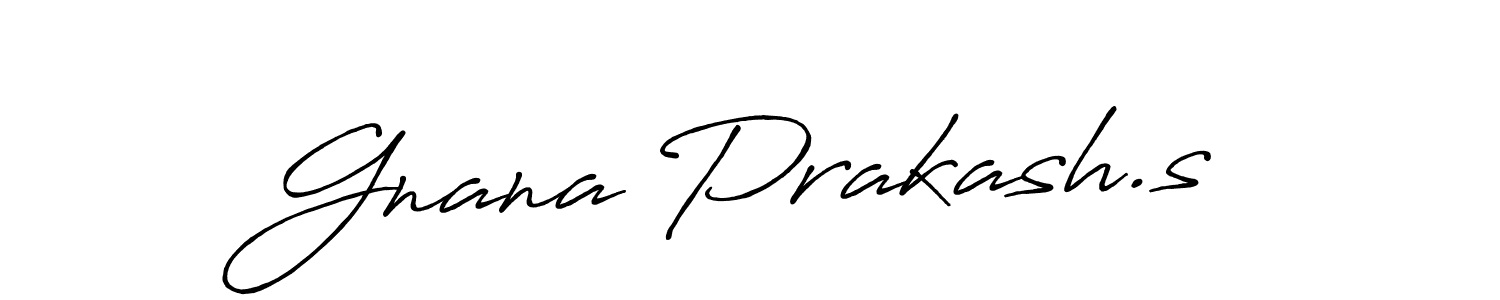 The best way (Antro_Vectra_Bolder) to make a short signature is to pick only two or three words in your name. The name Gnana Prakash.s include a total of six letters. For converting this name. Gnana Prakash.s signature style 7 images and pictures png