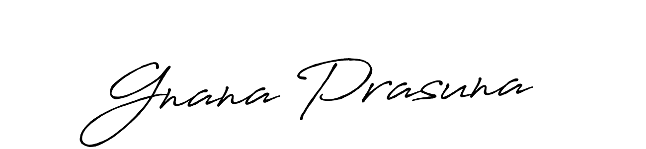 if you are searching for the best signature style for your name Gnana Prasuna. so please give up your signature search. here we have designed multiple signature styles  using Antro_Vectra_Bolder. Gnana Prasuna signature style 7 images and pictures png