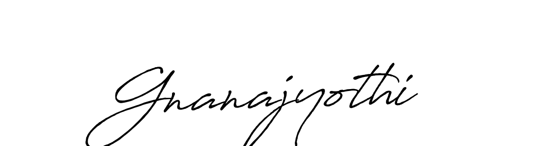 Also we have Gnanajyothi name is the best signature style. Create professional handwritten signature collection using Antro_Vectra_Bolder autograph style. Gnanajyothi signature style 7 images and pictures png