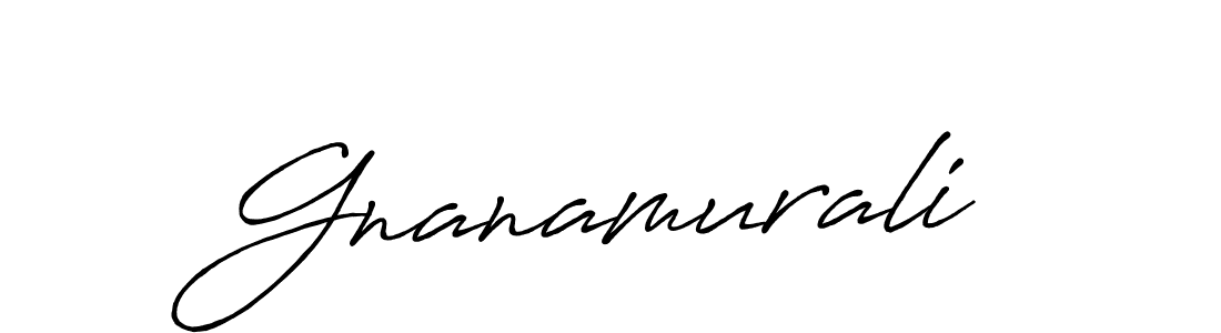 How to make Gnanamurali signature? Antro_Vectra_Bolder is a professional autograph style. Create handwritten signature for Gnanamurali name. Gnanamurali signature style 7 images and pictures png