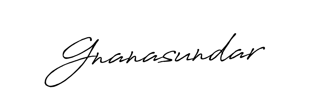 How to make Gnanasundar signature? Antro_Vectra_Bolder is a professional autograph style. Create handwritten signature for Gnanasundar name. Gnanasundar signature style 7 images and pictures png