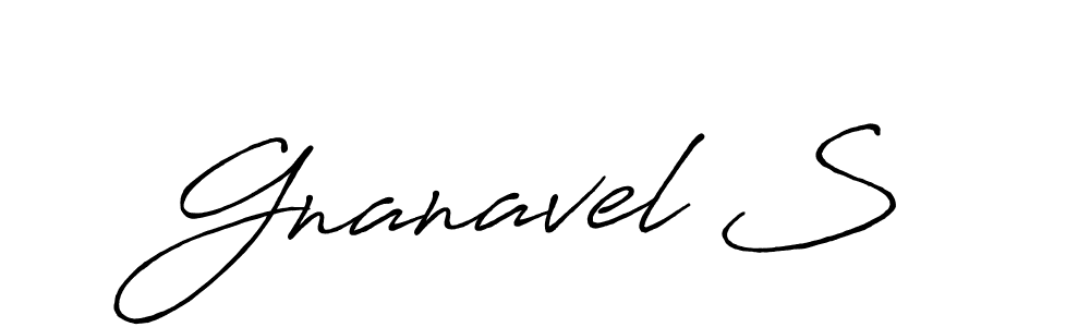 Similarly Antro_Vectra_Bolder is the best handwritten signature design. Signature creator online .You can use it as an online autograph creator for name Gnanavel S. Gnanavel S signature style 7 images and pictures png