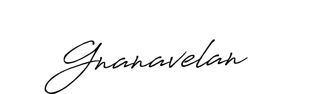 Use a signature maker to create a handwritten signature online. With this signature software, you can design (Antro_Vectra_Bolder) your own signature for name Gnanavelan. Gnanavelan signature style 7 images and pictures png