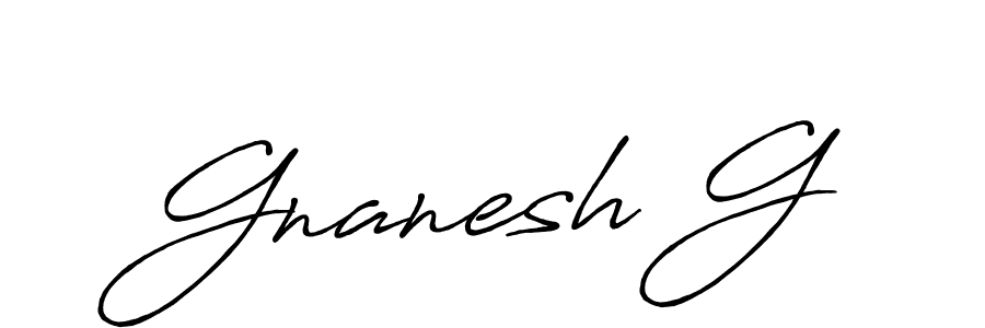 Create a beautiful signature design for name Gnanesh G. With this signature (Antro_Vectra_Bolder) fonts, you can make a handwritten signature for free. Gnanesh G signature style 7 images and pictures png