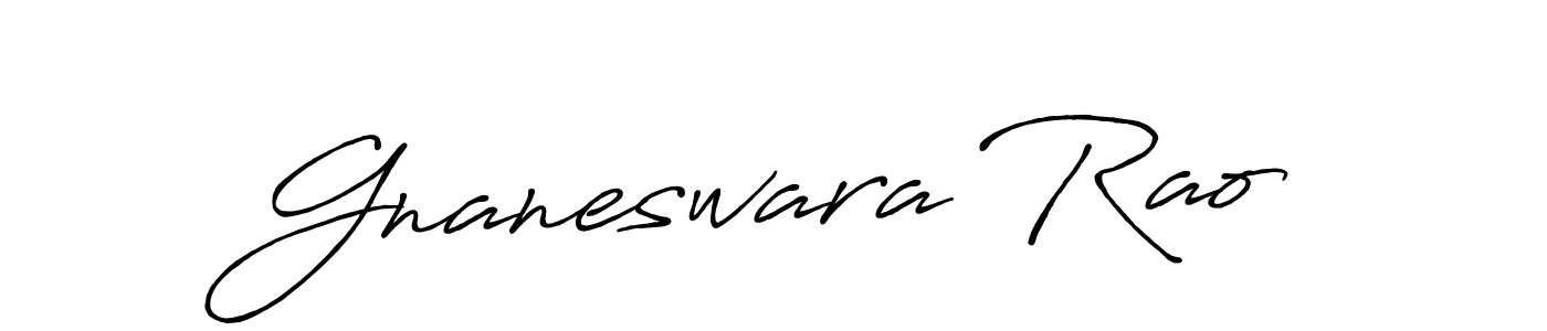 Also we have Gnaneswara Rao name is the best signature style. Create professional handwritten signature collection using Antro_Vectra_Bolder autograph style. Gnaneswara Rao signature style 7 images and pictures png