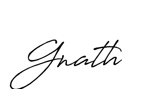 Create a beautiful signature design for name Gnath. With this signature (Antro_Vectra_Bolder) fonts, you can make a handwritten signature for free. Gnath signature style 7 images and pictures png