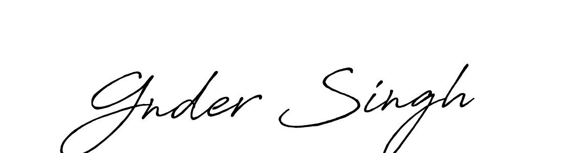 Also we have Gnder Singh name is the best signature style. Create professional handwritten signature collection using Antro_Vectra_Bolder autograph style. Gnder Singh signature style 7 images and pictures png