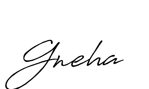 How to make Gneha name signature. Use Antro_Vectra_Bolder style for creating short signs online. This is the latest handwritten sign. Gneha signature style 7 images and pictures png
