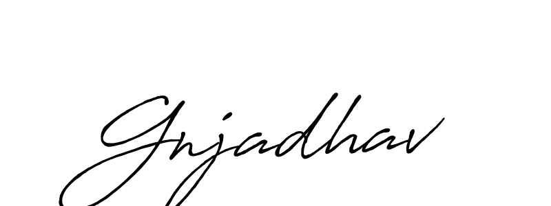 Here are the top 10 professional signature styles for the name Gnjadhav. These are the best autograph styles you can use for your name. Gnjadhav signature style 7 images and pictures png