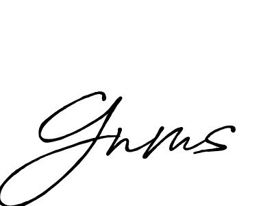 Also You can easily find your signature by using the search form. We will create Gnms name handwritten signature images for you free of cost using Antro_Vectra_Bolder sign style. Gnms signature style 7 images and pictures png