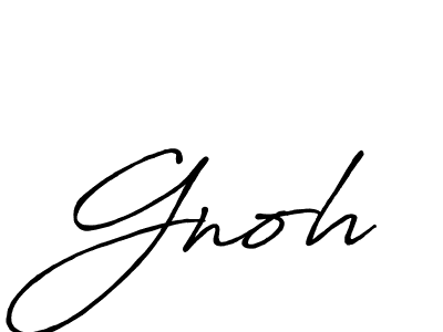 Use a signature maker to create a handwritten signature online. With this signature software, you can design (Antro_Vectra_Bolder) your own signature for name Gnoh. Gnoh signature style 7 images and pictures png