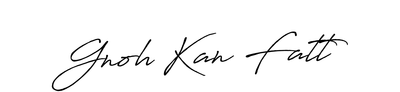 The best way (Antro_Vectra_Bolder) to make a short signature is to pick only two or three words in your name. The name Gnoh Kan Fatt include a total of six letters. For converting this name. Gnoh Kan Fatt signature style 7 images and pictures png