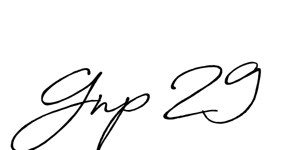 Antro_Vectra_Bolder is a professional signature style that is perfect for those who want to add a touch of class to their signature. It is also a great choice for those who want to make their signature more unique. Get Gnp 29 name to fancy signature for free. Gnp 29 signature style 7 images and pictures png