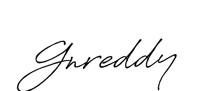 How to make Gnreddy signature? Antro_Vectra_Bolder is a professional autograph style. Create handwritten signature for Gnreddy name. Gnreddy signature style 7 images and pictures png