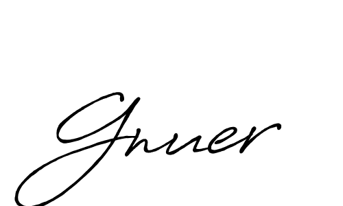 How to make Gnuer name signature. Use Antro_Vectra_Bolder style for creating short signs online. This is the latest handwritten sign. Gnuer signature style 7 images and pictures png