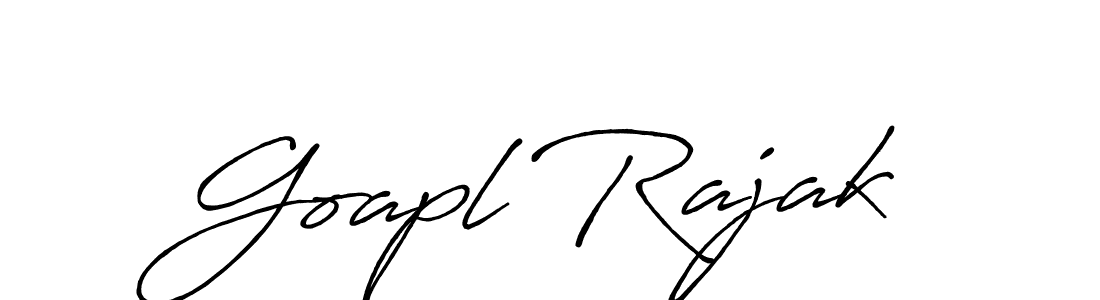 Make a beautiful signature design for name Goapl Rajak. With this signature (Antro_Vectra_Bolder) style, you can create a handwritten signature for free. Goapl Rajak signature style 7 images and pictures png