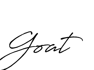 How to make Goat signature? Antro_Vectra_Bolder is a professional autograph style. Create handwritten signature for Goat name. Goat signature style 7 images and pictures png