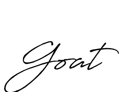 How to make Goat signature? Antro_Vectra_Bolder is a professional autograph style. Create handwritten signature for Goat name. Goat signature style 7 images and pictures png